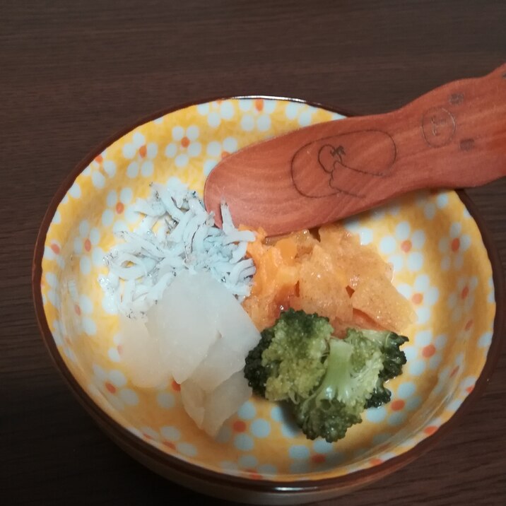 離乳食後期 しらすと柿ブロッコリー かぶの醤油和え レシピ 作り方 By もん1223 楽天レシピ 離乳食後期 しらすと柿ブロッコリー かぶの醤油和え レシピ 作り方 By もん1223 楽天レシピ